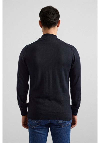 Süvari Lacivert Regular Yarım Balıkçı Yaka Kazak Tr2013700495-m09 Lacivert