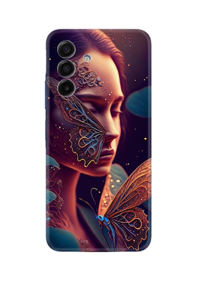 Samsung Samsung Galaxy Uyumlu A17 Kılıf Boutique Baskılı Resimli Kelebek Kadın Pcode -075