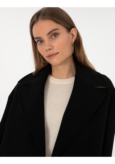 Pierre Cardin Kadın Siyah Kaban 50314272-vr046 Siyah