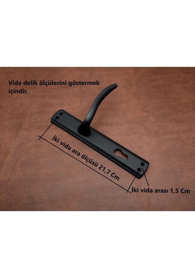 Trim Mat Antik Sarı Aynalı Yale Çelik Kapı Kolu Sol Elle Açılır Tek Taraf Kilit Hariçtir