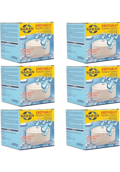 Saban Naturel Nem Alıcı Yedek Tablet 12 x 500 G