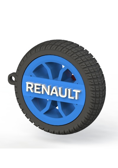 Renault Uyumlu Özel Tasarım Anahtarlık - Premium Hafif Ve Dayanıklı Mavi