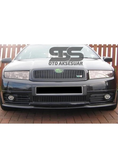 Skoda Fabia Mk1 Cupra R Uyumlu Ön Lip Mat Siyah Ön Tampon Lip (Sts Oto Aksesuar) (01)