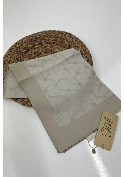 Aker Soft Eşarp 1040600-933 Geometrik Desen / Taş