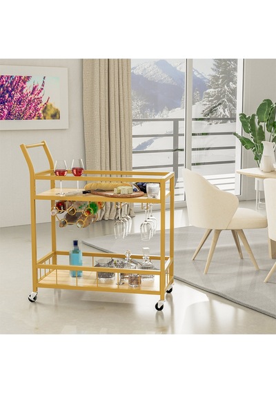 Remi Gold Metal Servis Arabası
