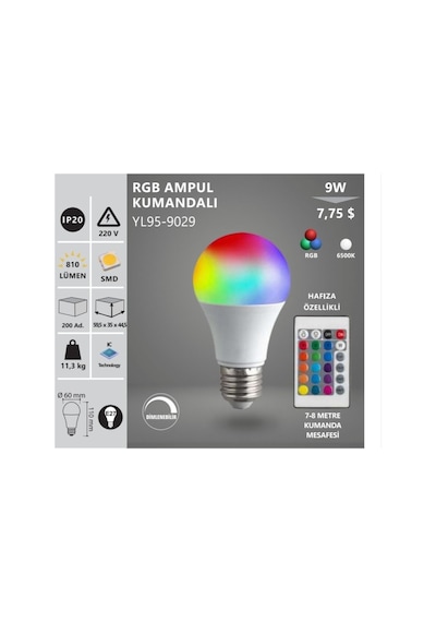 Rgb Ampul Kumandalı