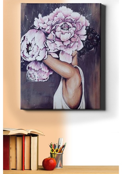 Webstyle Sayılarla Boyama Seti Kasnaklı Gül Kadın 50 X 65 Cm