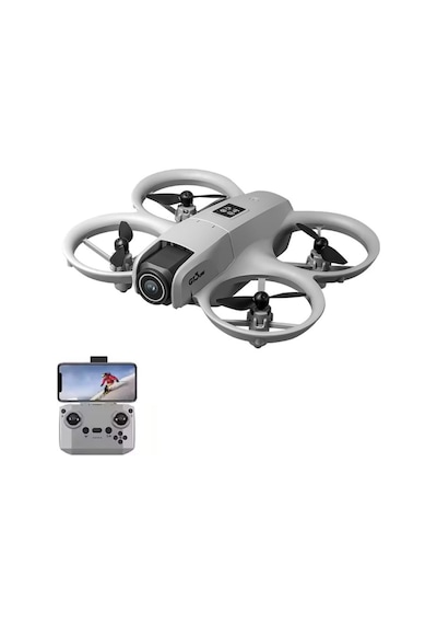 Gri T1 Hd Kameralı 360 Dönüşlü Taşınabilir Kompakt Drone-1689