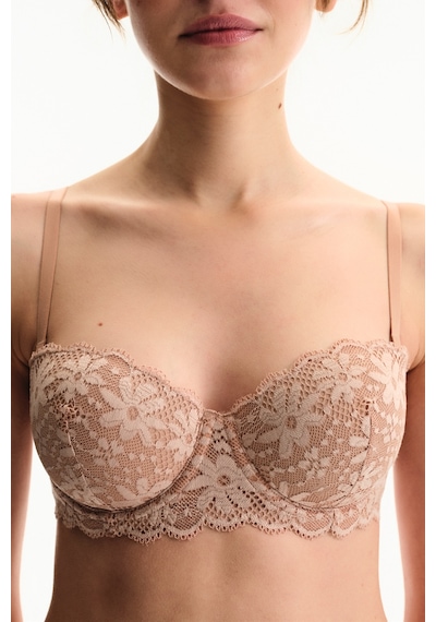 Penti Bej Bloom Lace Dantel Balenli Sütyen