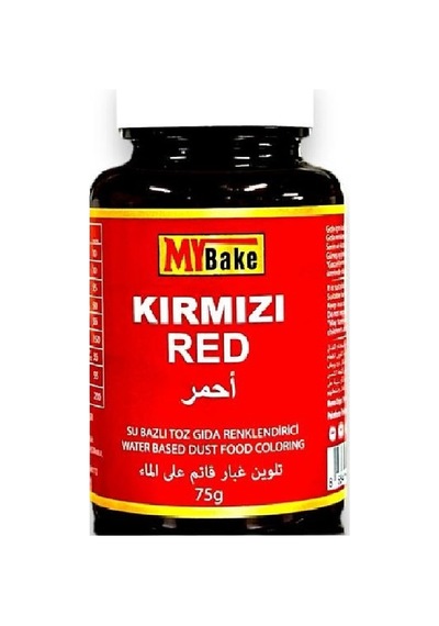 Su Bazlı Toz Gıda Boyası My Bake 75 Gr Kırmızı