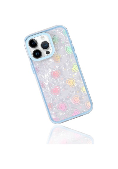 Apple İphone 16 Pro Lumi Desenli Kapak - Mavi 0.2M-Çok Renkli