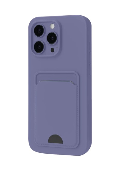 Newface Apple İphone 16 Pro Max Kılıf Kelvin Kartvizitli Silikon - Lila