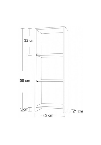Mobilique 3 Raflı Mini Kitaplık 600-00-021
