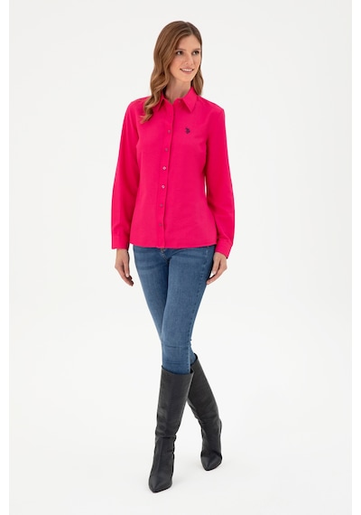 U.s. Polo Assn. Kadın Fuşya Gömlek Basic 50297002-vr023 Fuşya