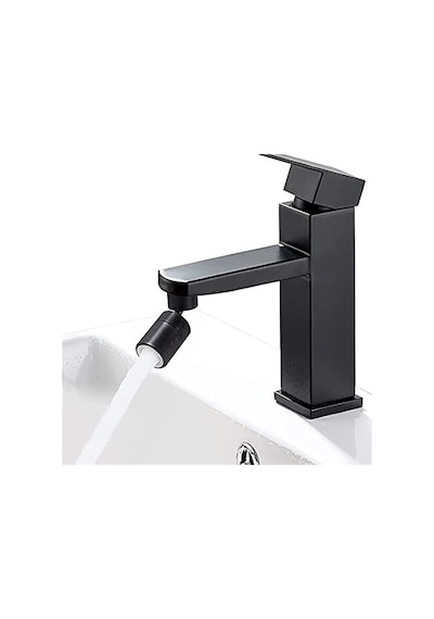 Sunup Sn-29318 Çift Hız Ayarlı Siyah Musluk Başlığı