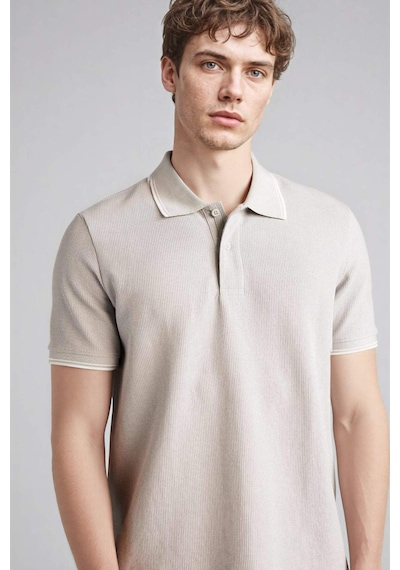 Defacto Regular Fıt Polo Yaka Waffle Kısa Kollu Polo Tişört D7932ax26spgn1255 Yeşil-gn1255