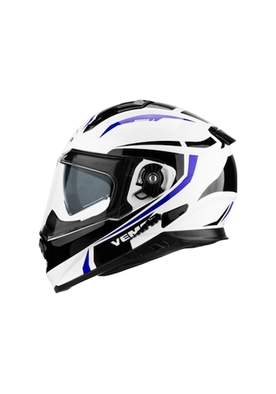Vemar Zephır Kapalı Kask - Beyaz Mavi