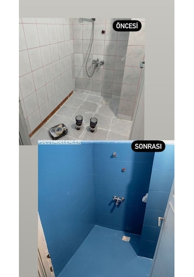 -tezgah,mermer,fayans Boyası Seti Vernik Ve Astar Gerektirmez Mutfak Ve Banyo Boyası 1kg 1 L