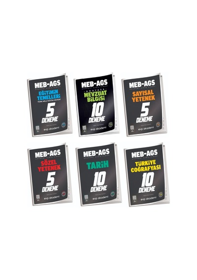 2026 Meb-ags Tüm Dersler 45 Deneme 6 Lı Set
