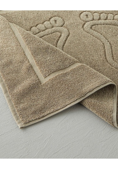 Soft Step Pamuk Ayak Havlusu 50x70 Cm Bej Bej