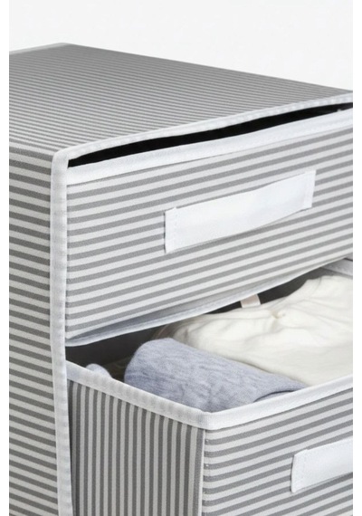 Dolap İçi Kumaş Kaplamalı Mini Çekmece Organizer, Çekmeceli Dolap İçi Düzenleyici, İç Çamaşırı Çorap Tek Diğer