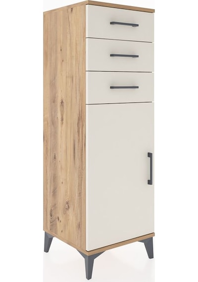 Hyperion Dolap 3 Çekmeceli Tek Kapaklı 44x44x134 Çam-aytaşı Atlas Çam