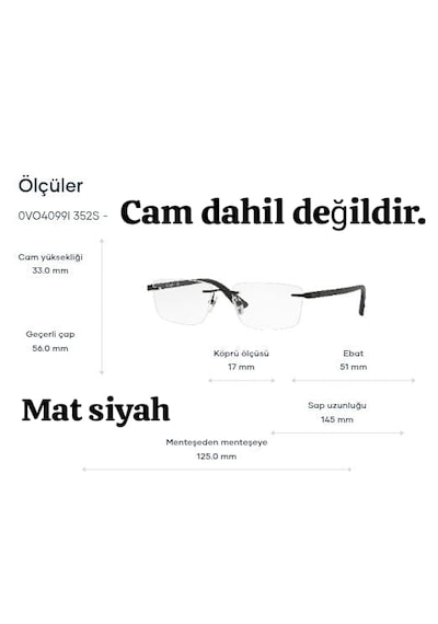 Vogue Vo4099-ı 352-s 51-s Erkek Mavi Işık Korumalı Ekran Gözlüğü