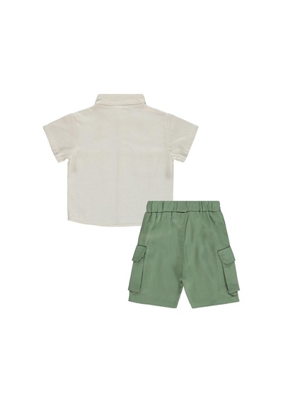 Civil Baby Dinozor Nakışlı 6-18 Ay Takım - Bej Taş Rengi 17004Y09226S1