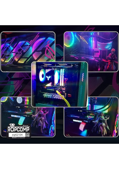Ropcomp Pc Kasa Ve Led Aydınlatma İçin 4 Çıkışlı 4-pin Rgb Splitter 30 Cm