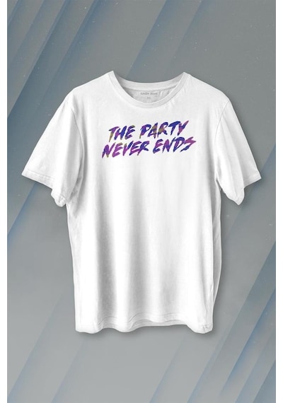 Party Never Ends Music Acid Baskılı Tişört Unisex T-shirt 001