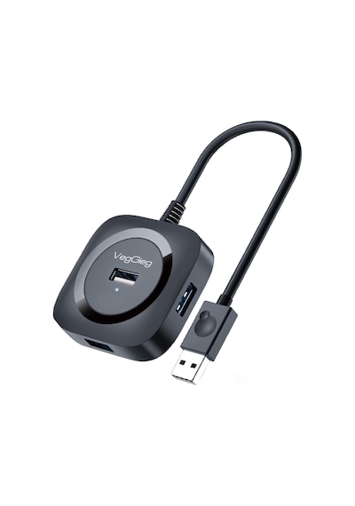 4 Portlu Usb 2.0 Çoklayıcı Hub Siyah 01