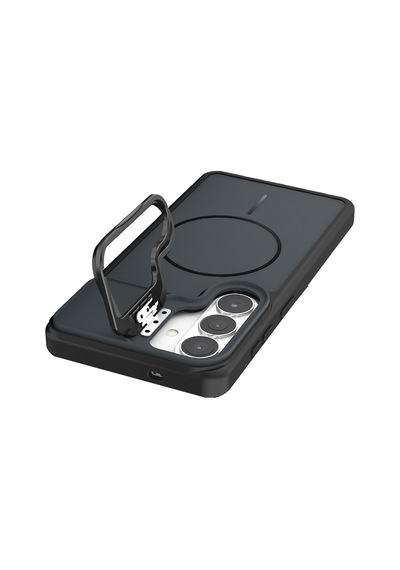 Joko - 161 - Samsung Galaxy Uyumlu S26 Pale Magsafe Standlı Kapak - Csmo-tex - - Siyah Sıyah