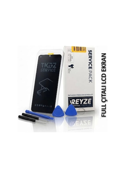 Tkgz - Nova 9se Uyumlu Lcd Ekran Dokunmatik Reyze Servis Lcd Mavi Full Çıtalı + Tamir Kiti