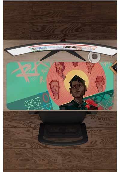 Detroit Become Human Dikişli Kauçuk Oyuncu Mousepad V5 - 90x40 Xxl Gaming Mouse Pad