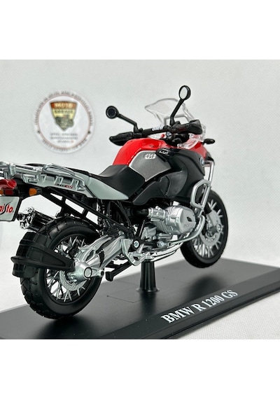 Bmw R1200 Gs 1:12 Stantsız Diecast Maket Motor Metal Model Motosiklet