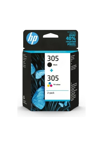 Hp 305 Siyah Ve Üç Renkli  Mürekkep Kartuşu İkili Paket - 6zd17ae-220917