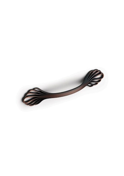 Avangart Yaprak Desenli Antik Bronz Kulp - Lüks Seri Çekmece Ve Kapak Kulpu - 96mm Antik Bronz