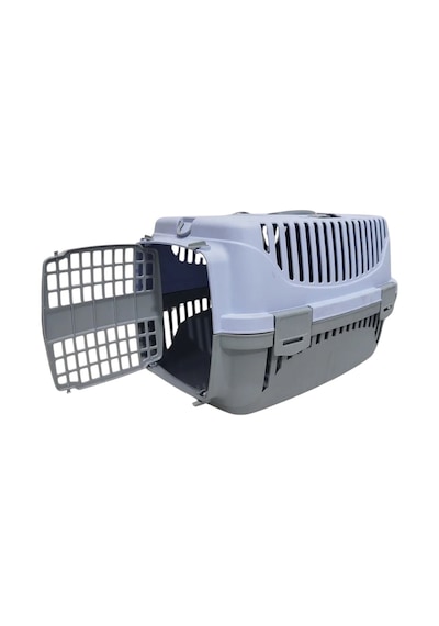 Pribor Hz-100 Kedi Köpek Evcil Hayvan Taşıma Çantası Box Orta Boy Çok Fonksiyonlu Lila Gri
