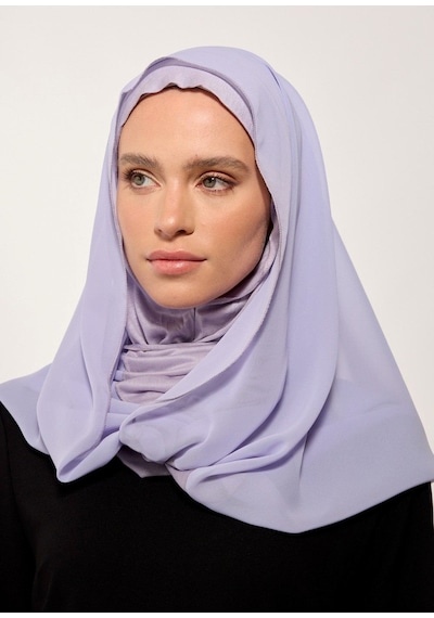 Mayovera Şifonlu Şal - Gri
