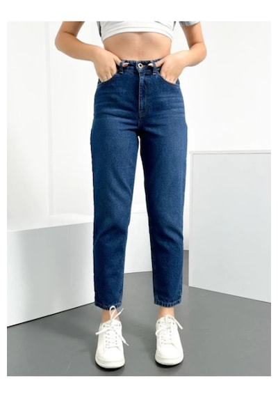 Ahmetkoccollection Kadın Mom Jean Pantolon Kot Rengi Kot Pantolon