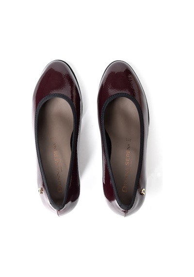Bordeaux Naplack Topuklu/ Stiletto Kadın 264852ds Donna Serena 4852 Ds Bordeaux Naplack