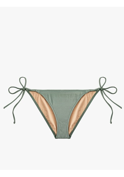 Koton Yanları İpli Üçgen Bikini Altı Haki 6sak00018mm