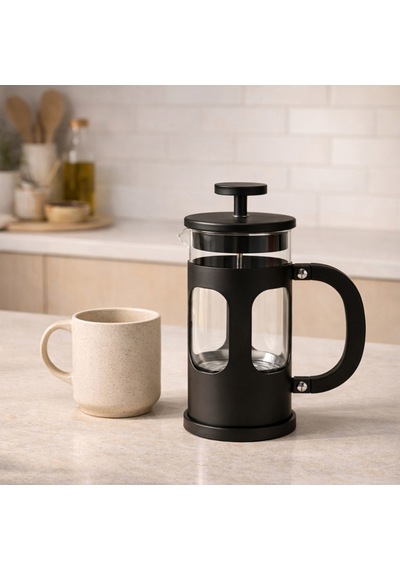 Linea French Press - Şeffaf / Siyah - 350 Ml Çok Renkli