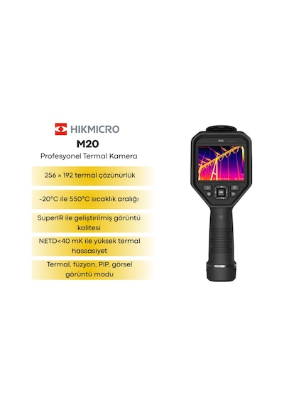 Hıkmıcro M20 Profesyonel Termal Kamera 256x192 Superır 512x384