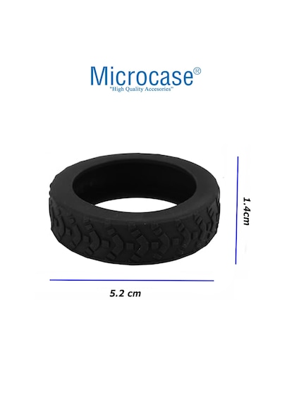 Microcase 8'li Silikon Dayanıklı Ses Önleyici Bavul Tekerlek Kılıfı Al4549