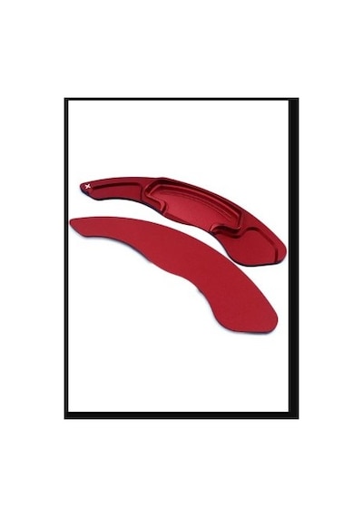 Honda Civic 2006 2012 F1 Paddle Shift Direksiyon Kulakçık Uzatma Seti Alüminyum Kırmızı Kırmızı