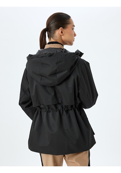 Koton Anorak Mont Kapüşonlu Fermuarlı Cep Detaylı Beli Bağcıklı Su Geçirmez Siyah 5wal00037ıw Siyah Koton Anorak Mont Kapüşonlu Fermuarlı Cep Detaylı Beli Bağcıklı Su Geçirmez Siyah 5wal00037ıw Siyah