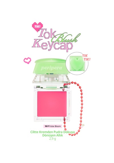 Ciltte Kremden Pudra Dokuya Dönüşen Allık Perıpera Tok Blush Keycap 10 Pulse Bloom