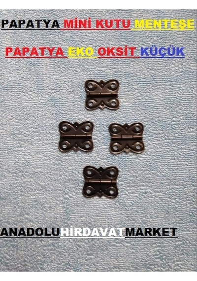 Papatya Dekoratif Mini Tavla ve Kutu Menteşe Oksit Renk 100 Adet