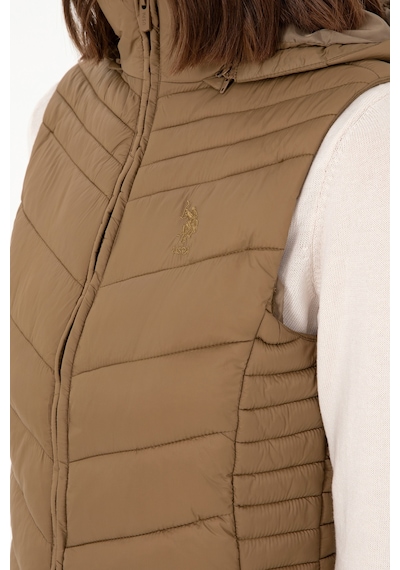 U.s. Polo Assn. Kadın Haki Yelek Dokuma 50289555-vr027 Haki